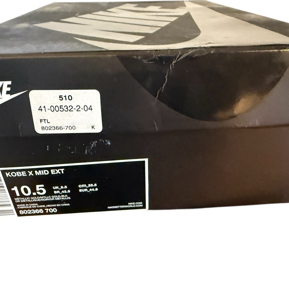 Kobe 10 EXE “Liquid Gold” Metallic Sneakers - Picture 10 of 11